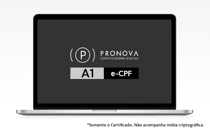 CERTIFICADO DIGITAL E-CPF A1