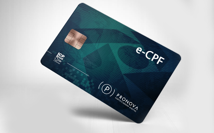 CERTIFICADO DIGITAL E-CPF A3 DE 3 ANOS EM CARTÃO